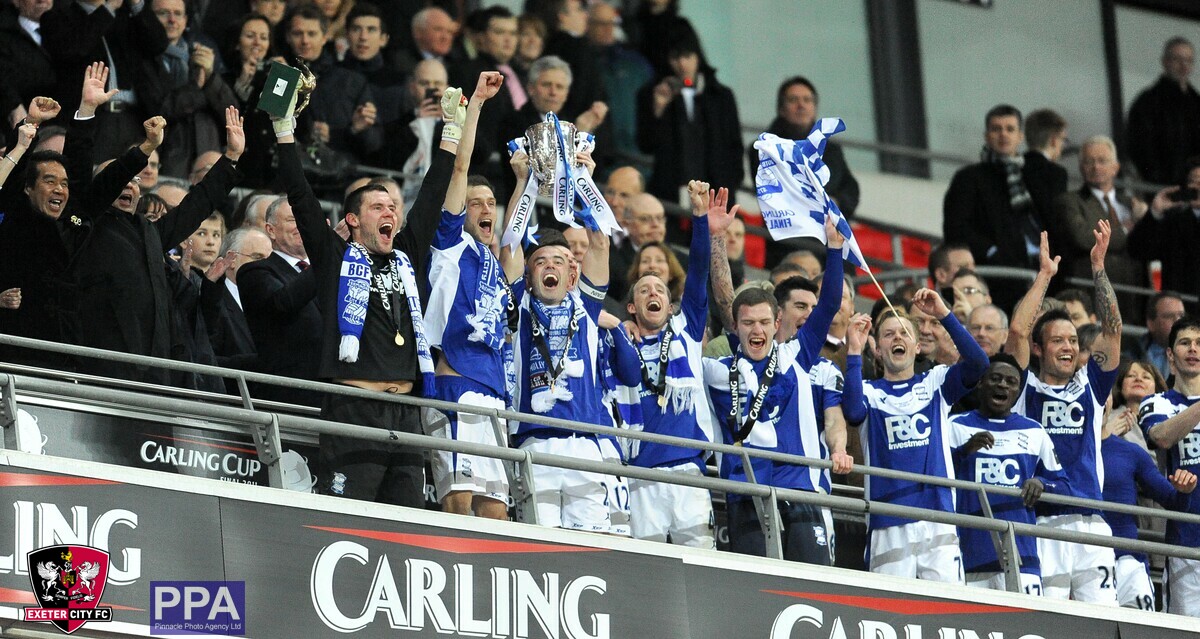 Birmingham lifting the Carling Cup