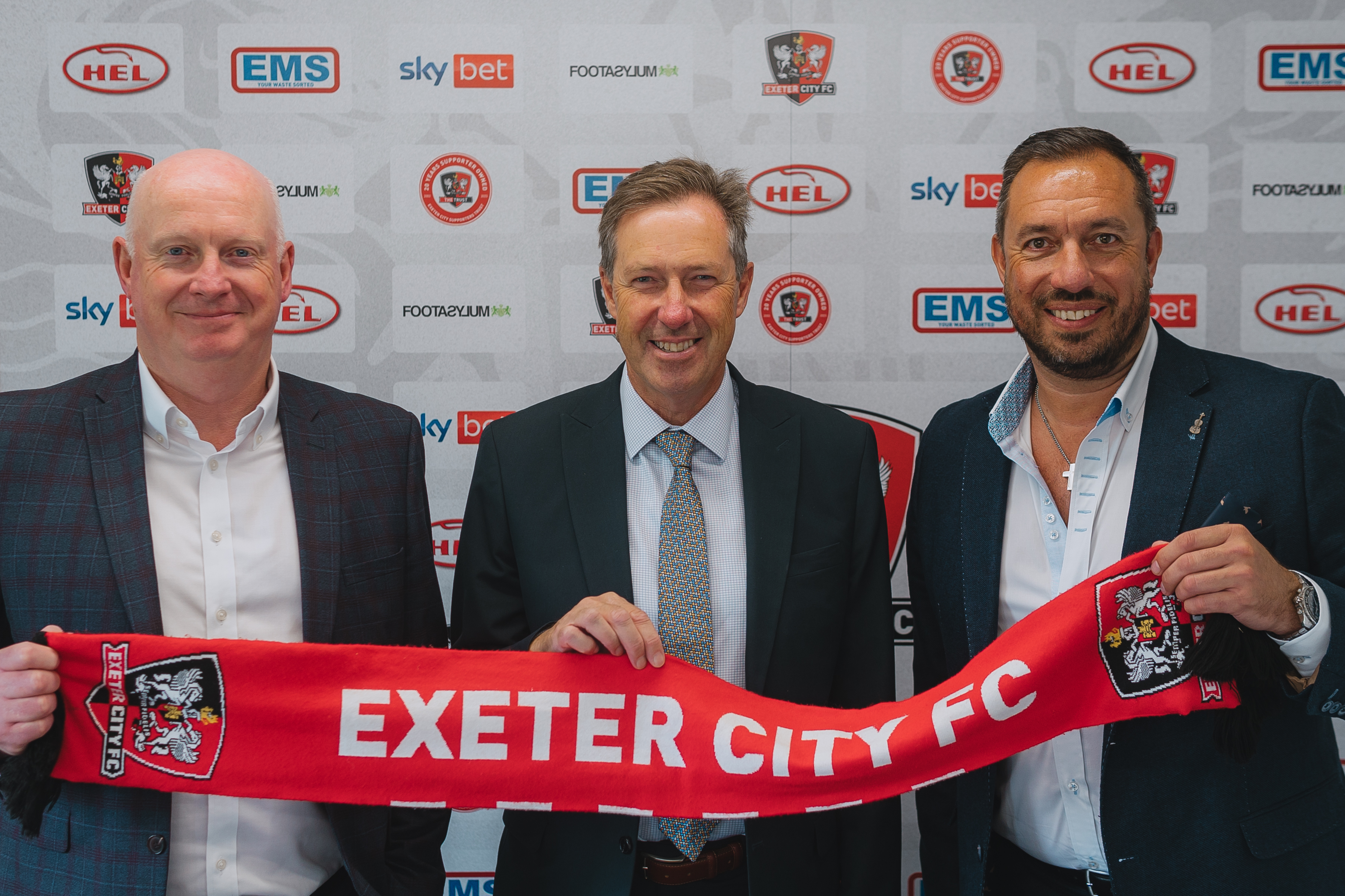 Wollens with an Exeter City scarf