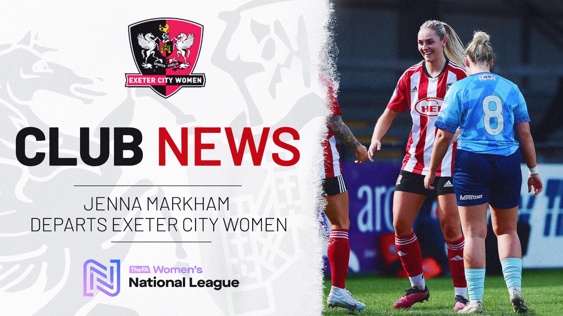 Jenna Markham departs Exeter City Women
