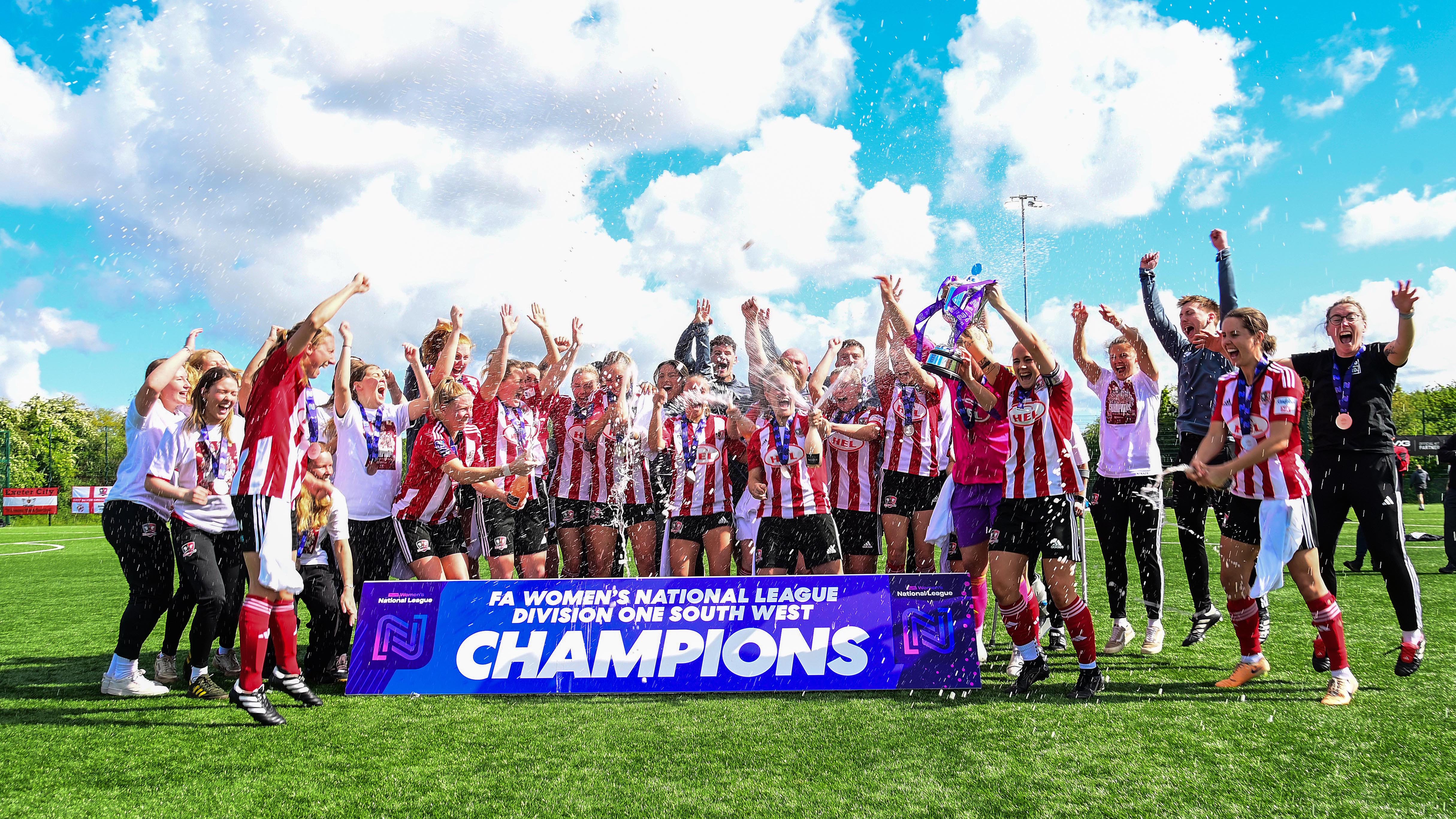 Exeter City Women are Champions