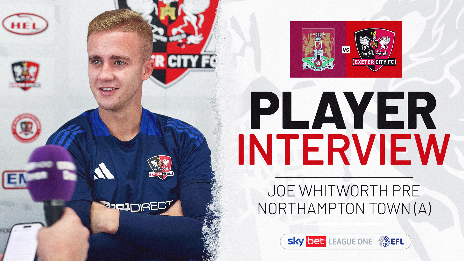 Joe Whitworth's pre Northampton interview image