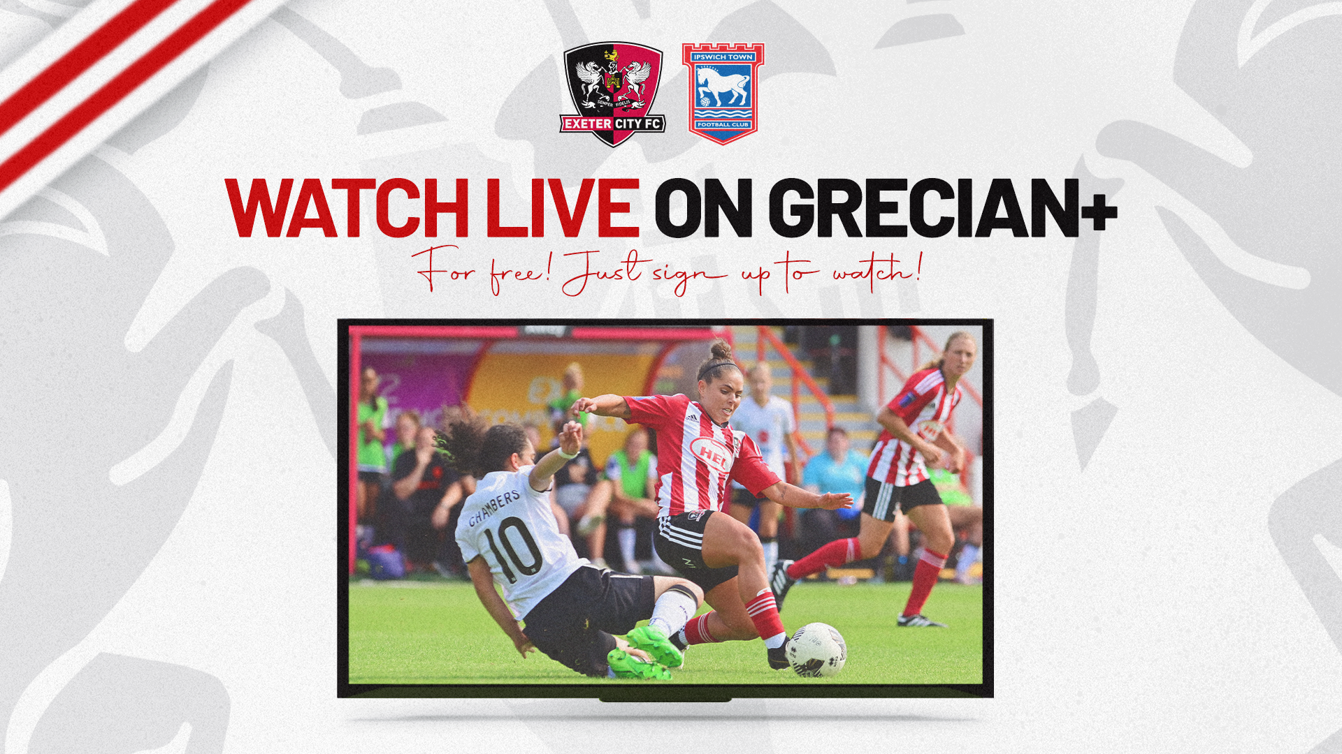 Exeter City Women on Grecian+