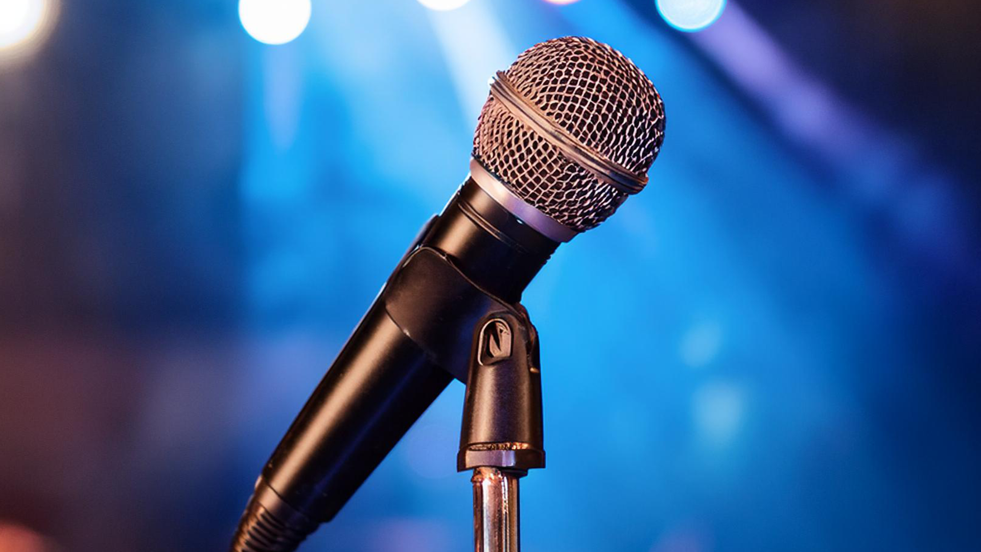 stock image of a microphone