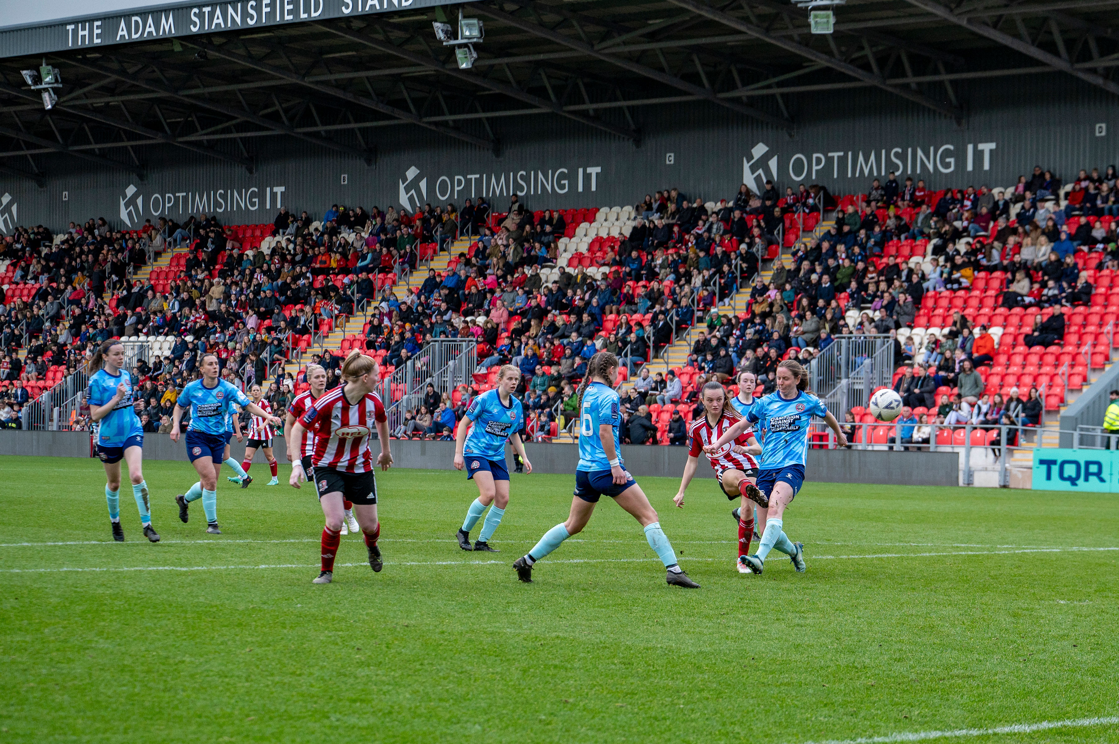 Match action from Exeter City Women v Maidenhead United Women