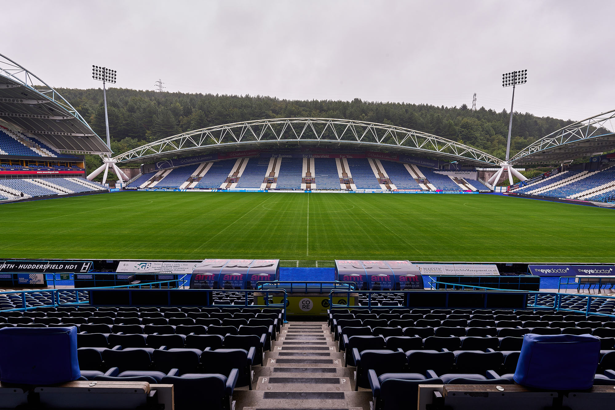 General panorama of Huddersfield Town Stadium