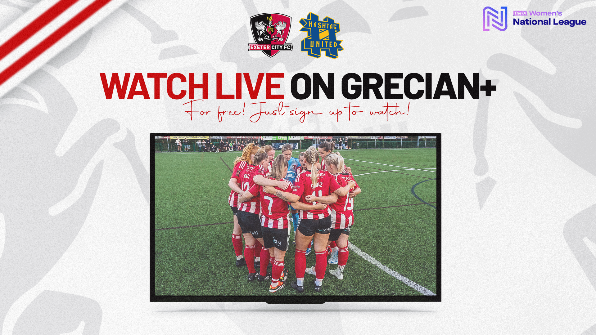 Stream Exeter City Women vs Hashtag United