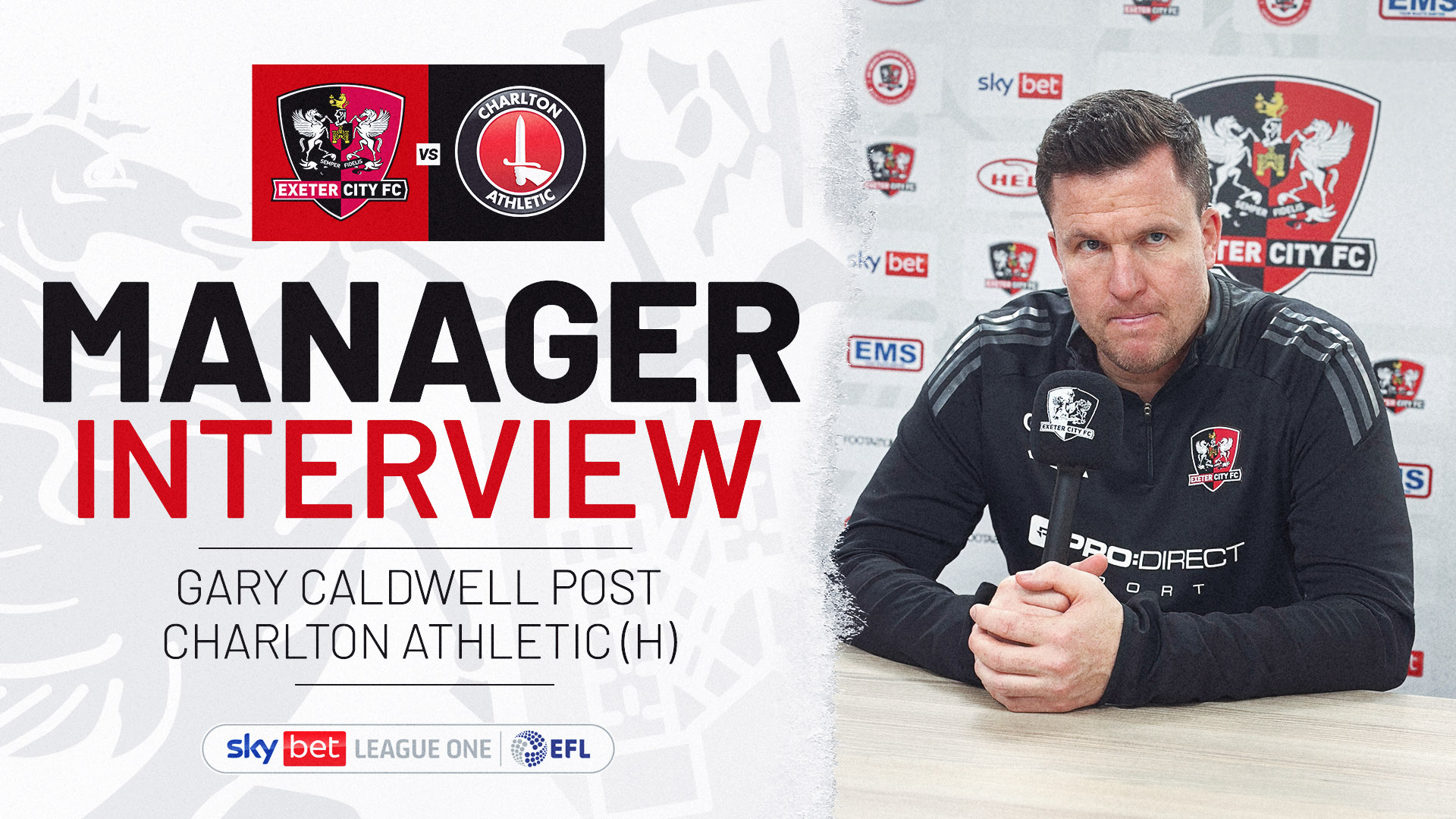 Gary Caldwell post Charlton Athletic interview image