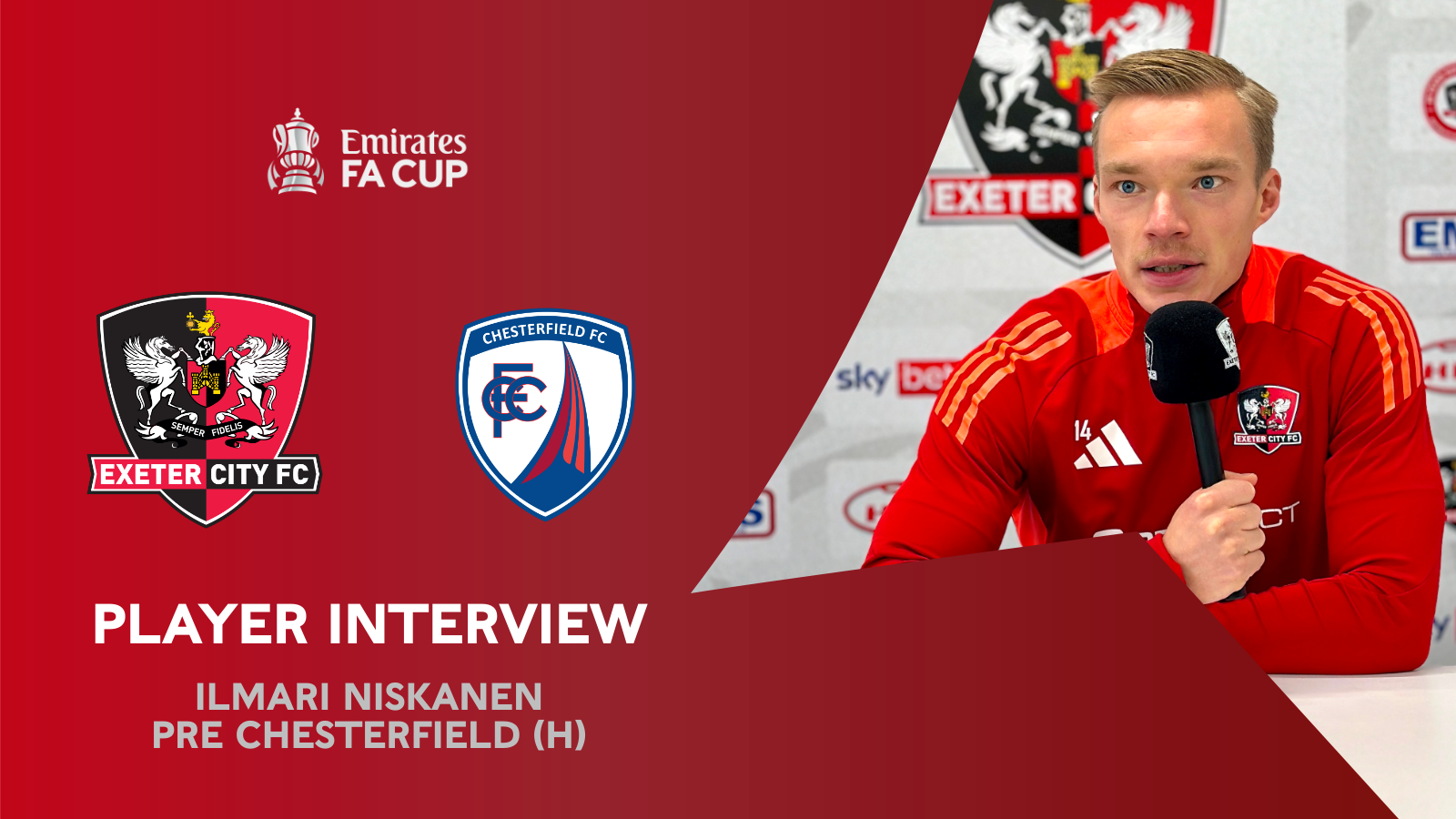 Ilmari Niskanen interview graphics pre Chesterfield