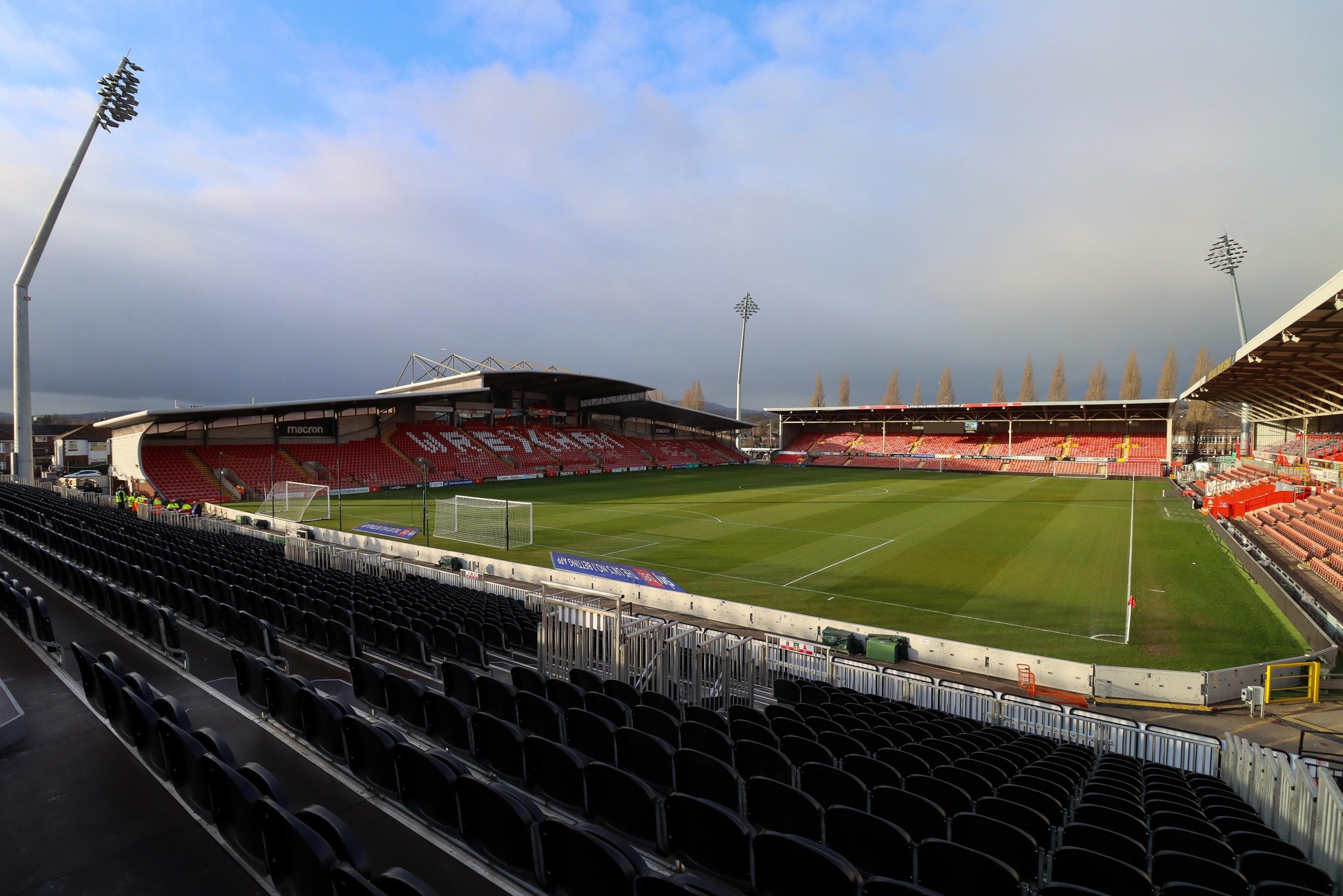 Panorama image of the Stok Cae Ras Stadium