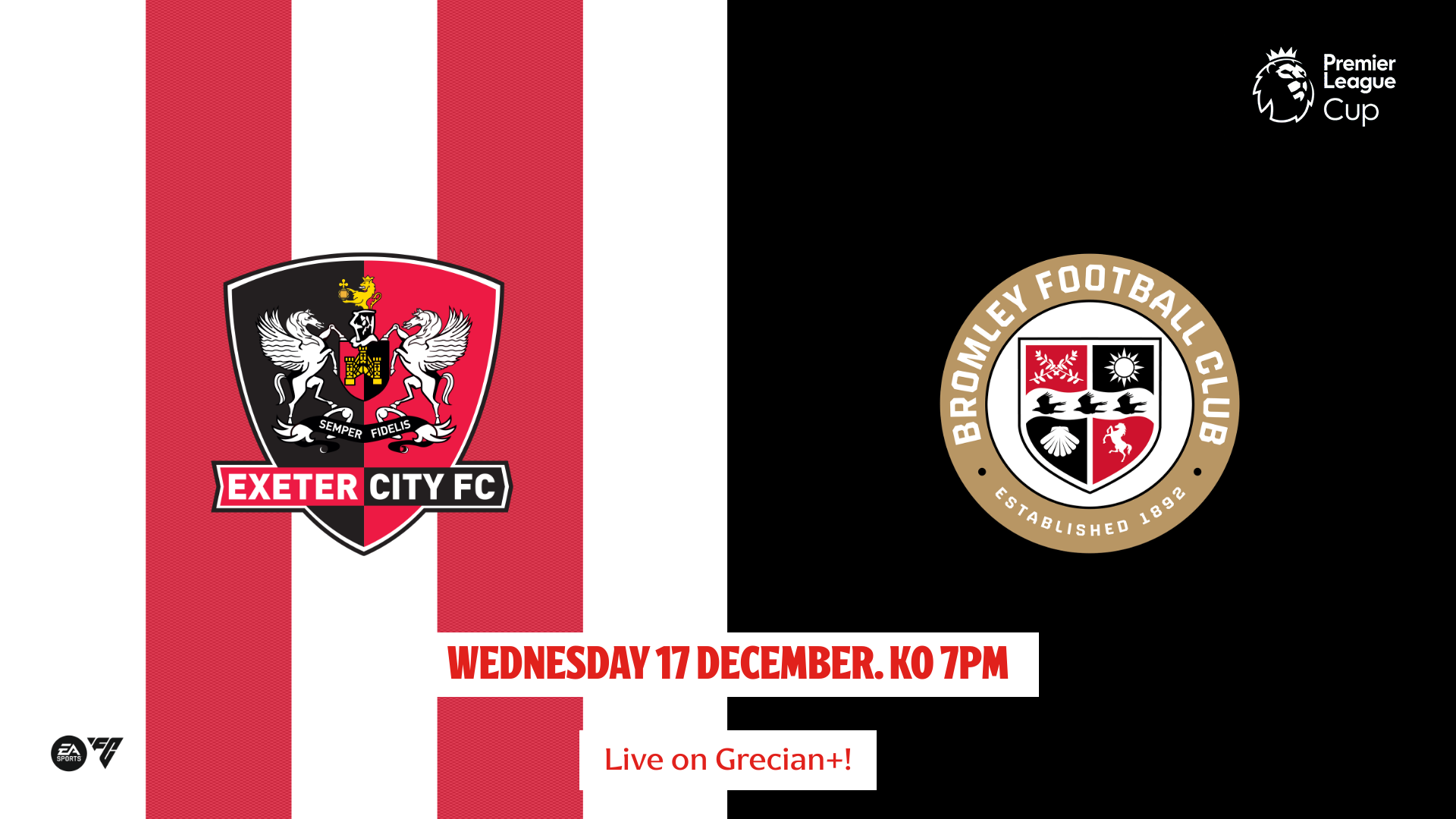 Watch the Bromley match live on Grecian+