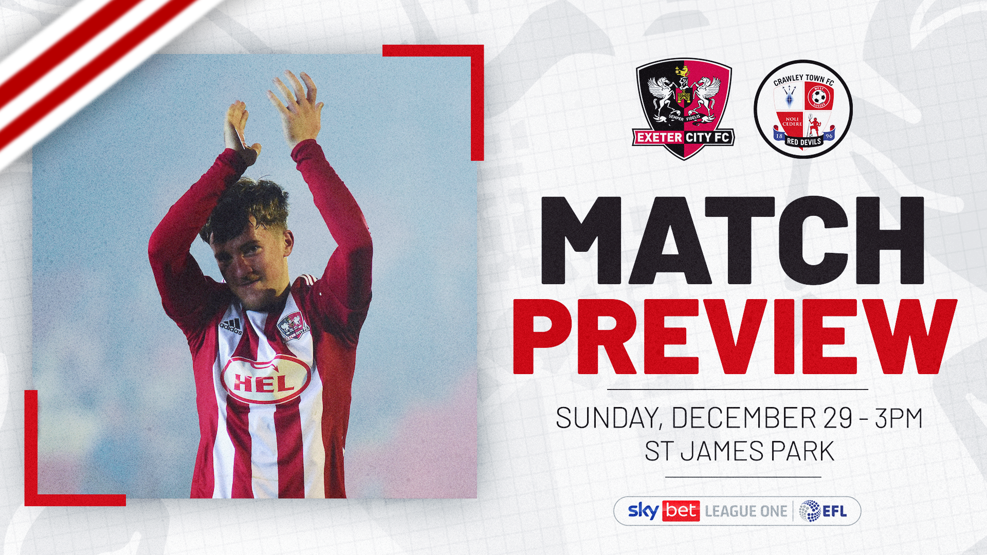 Match Preview image for Crawley Town at home