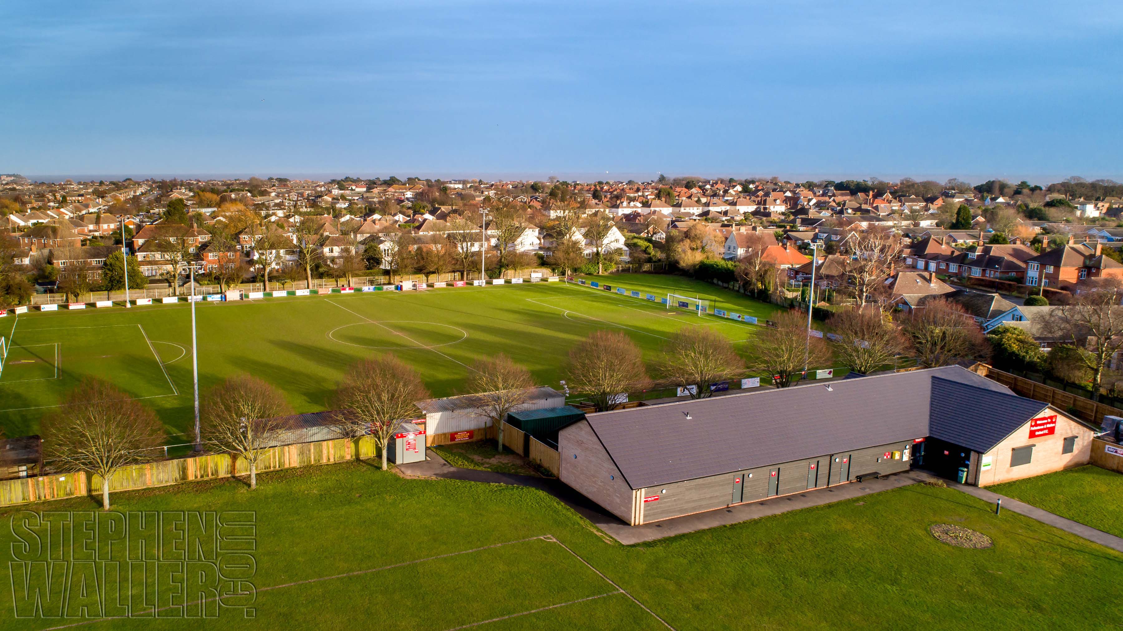 The Martello Ground, home of Felixstowe and Walton FC, and where Ipswich Town Women also play their home matches.