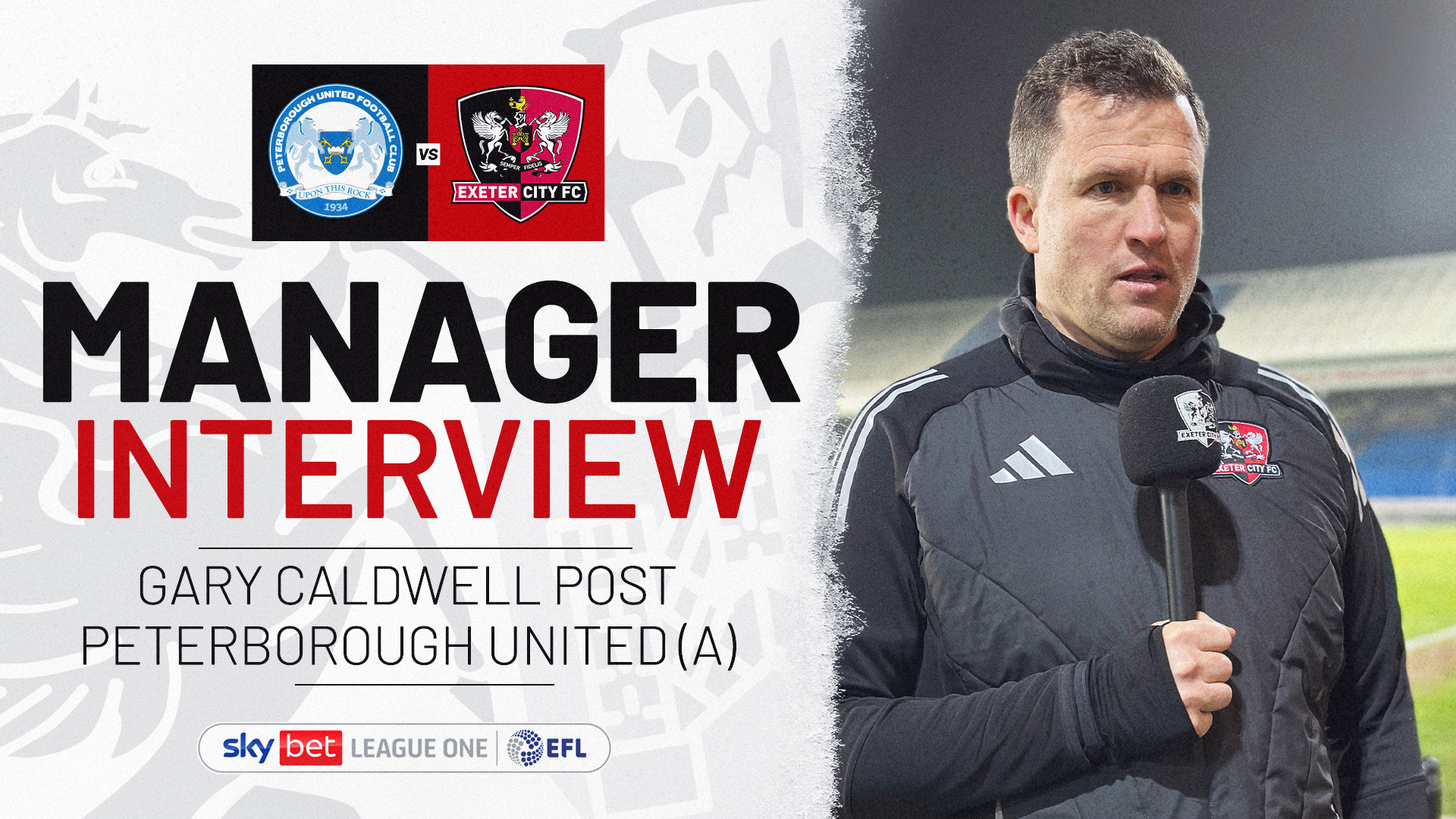 Manager Interview Gary Caldwell post Peterborough United (A)