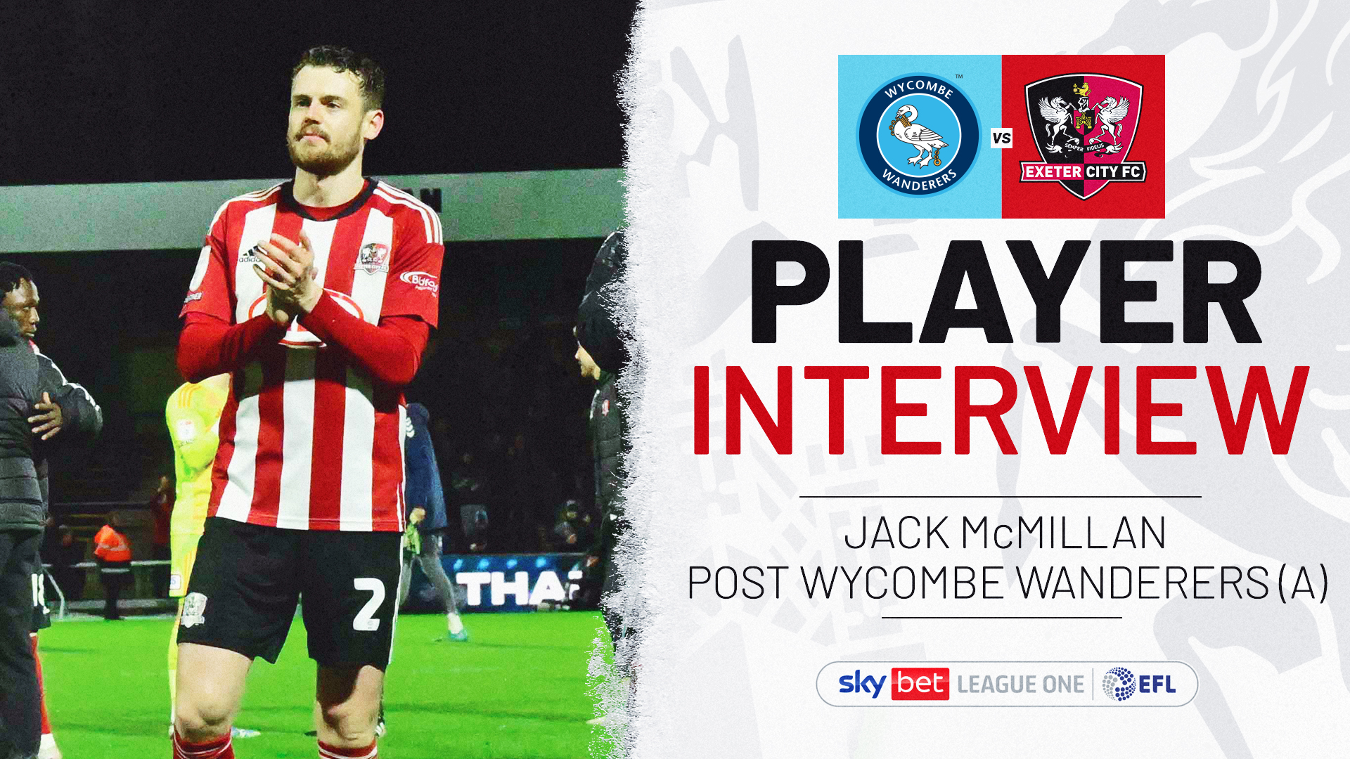 Player Interview thumbnail for Jack McMillan post Wycombe Wanderers (A)