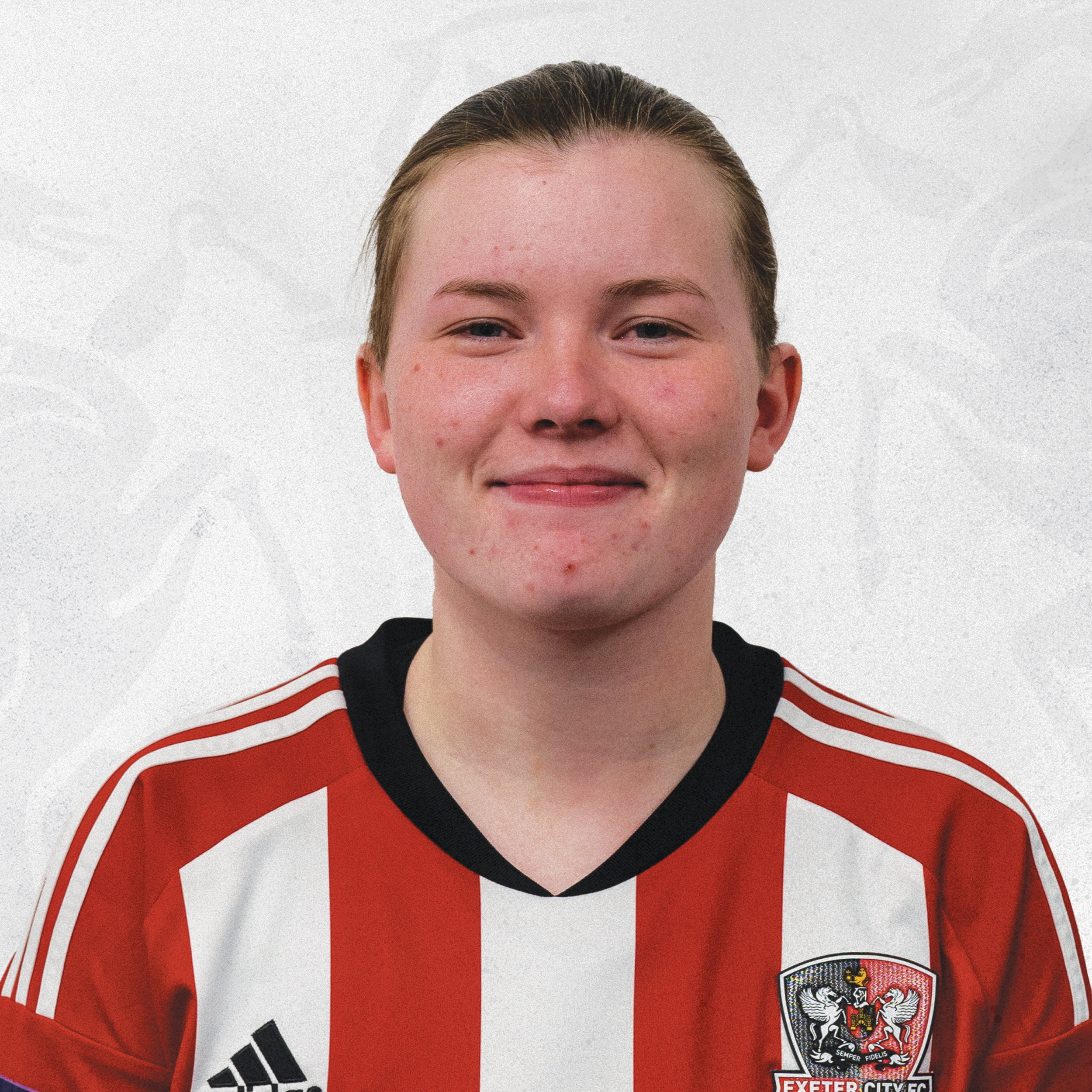 Markia Legg profile picture in a red and white home shirt