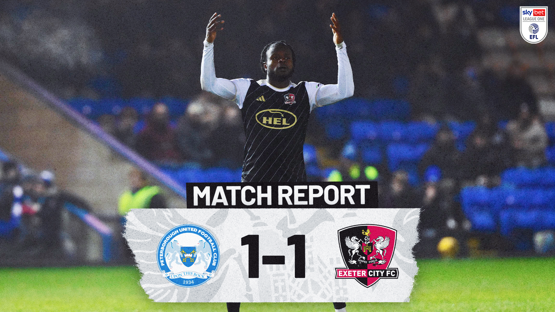 Match report at Peterborough