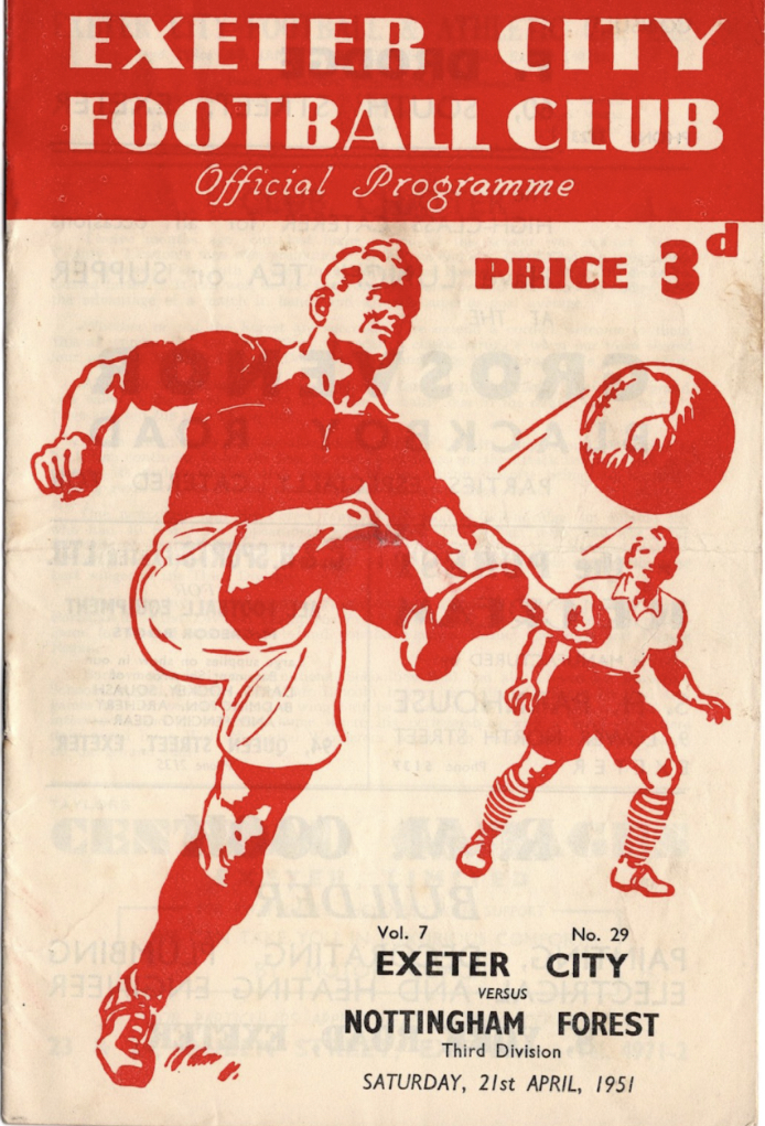 Nottingham Forest programme 1951