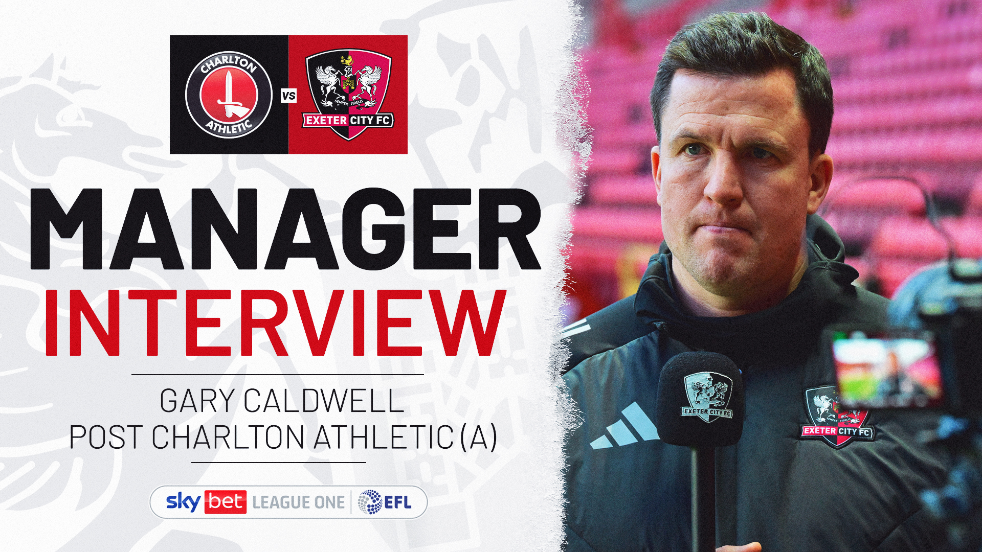 Gary Caldwell interview image for Charlton away defeat