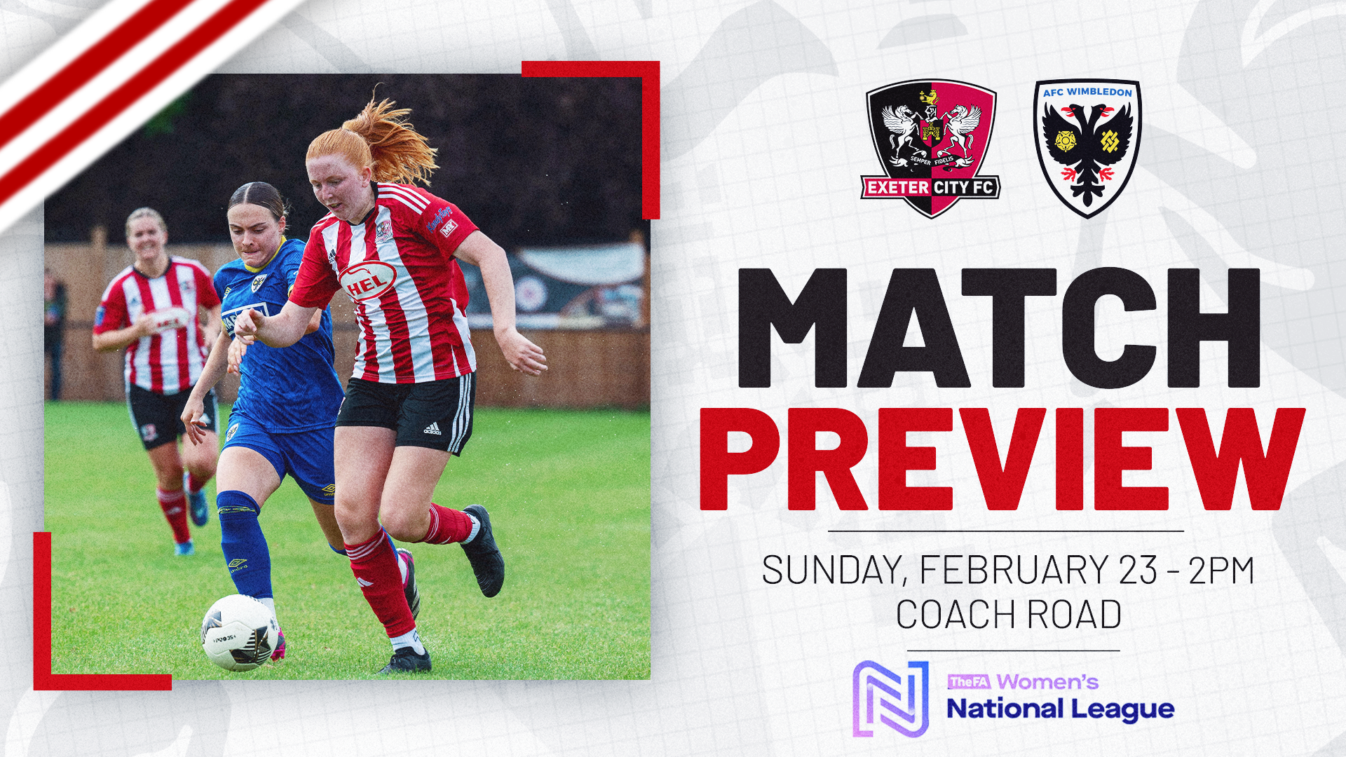 Women's Match preview graphic for AFC Wimbledon (H)