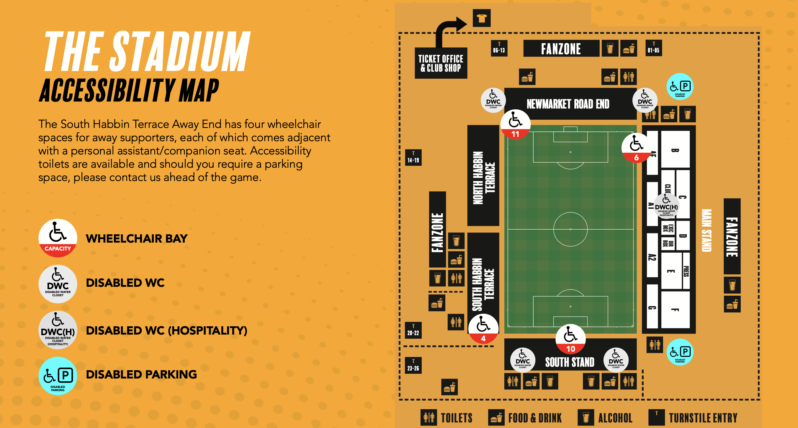 Cambridge Stadium Map