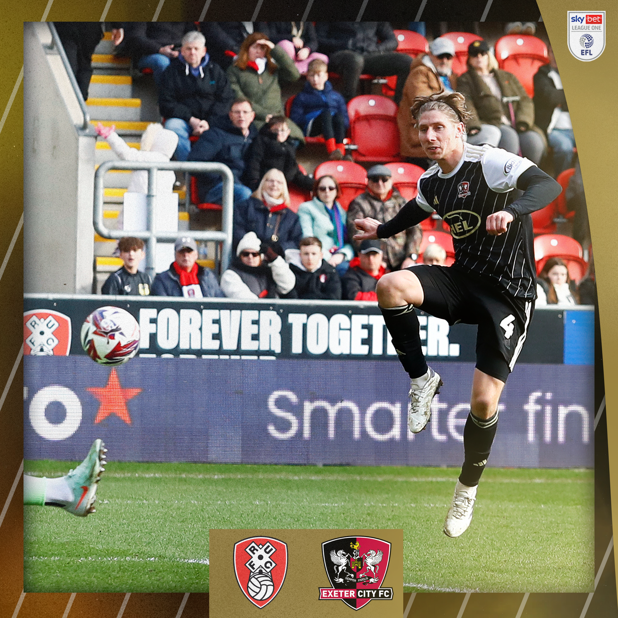 Alex Hartridge netting the equalising goal against Rotherham