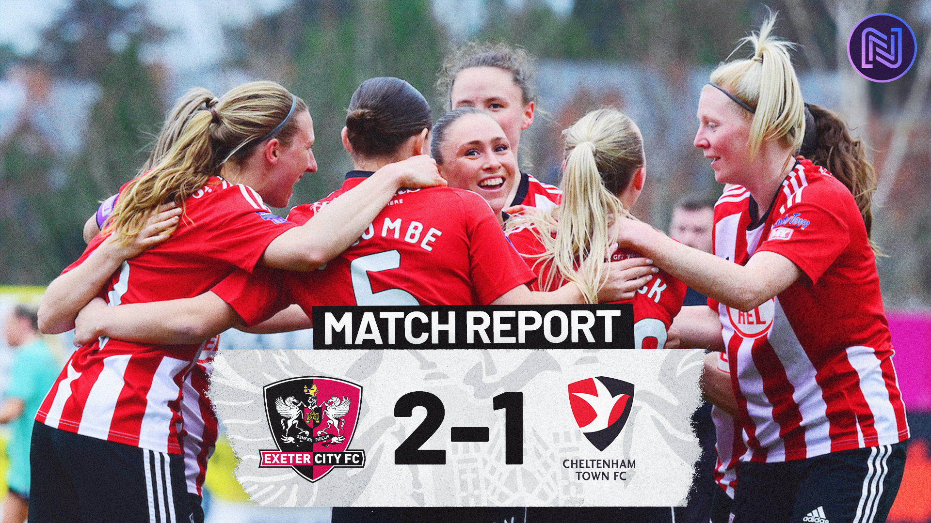 Women's Match Report image for Exeter City 2 Cheltenham Town 1