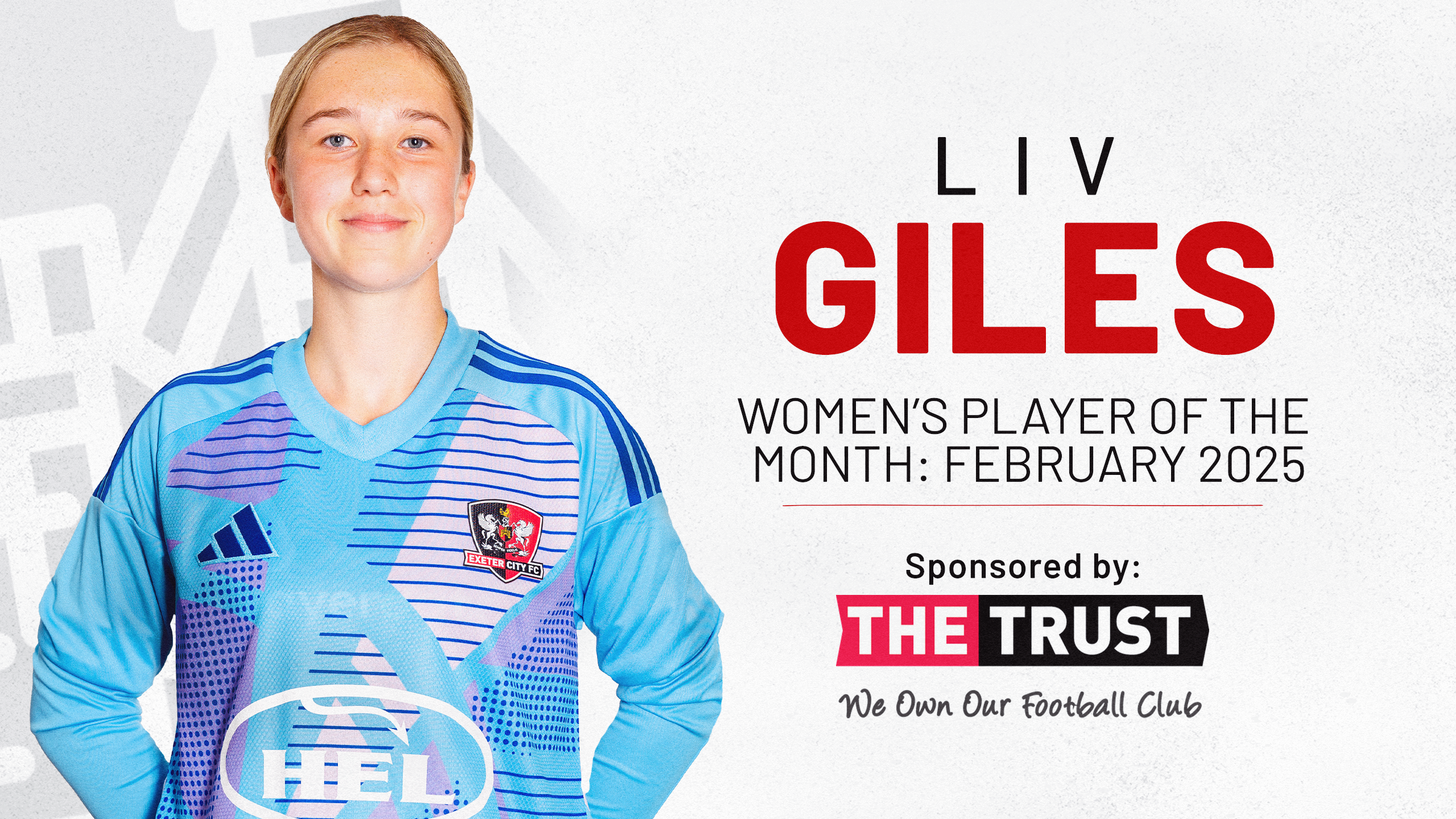 Liv Giles named Women's Player of the Month for February