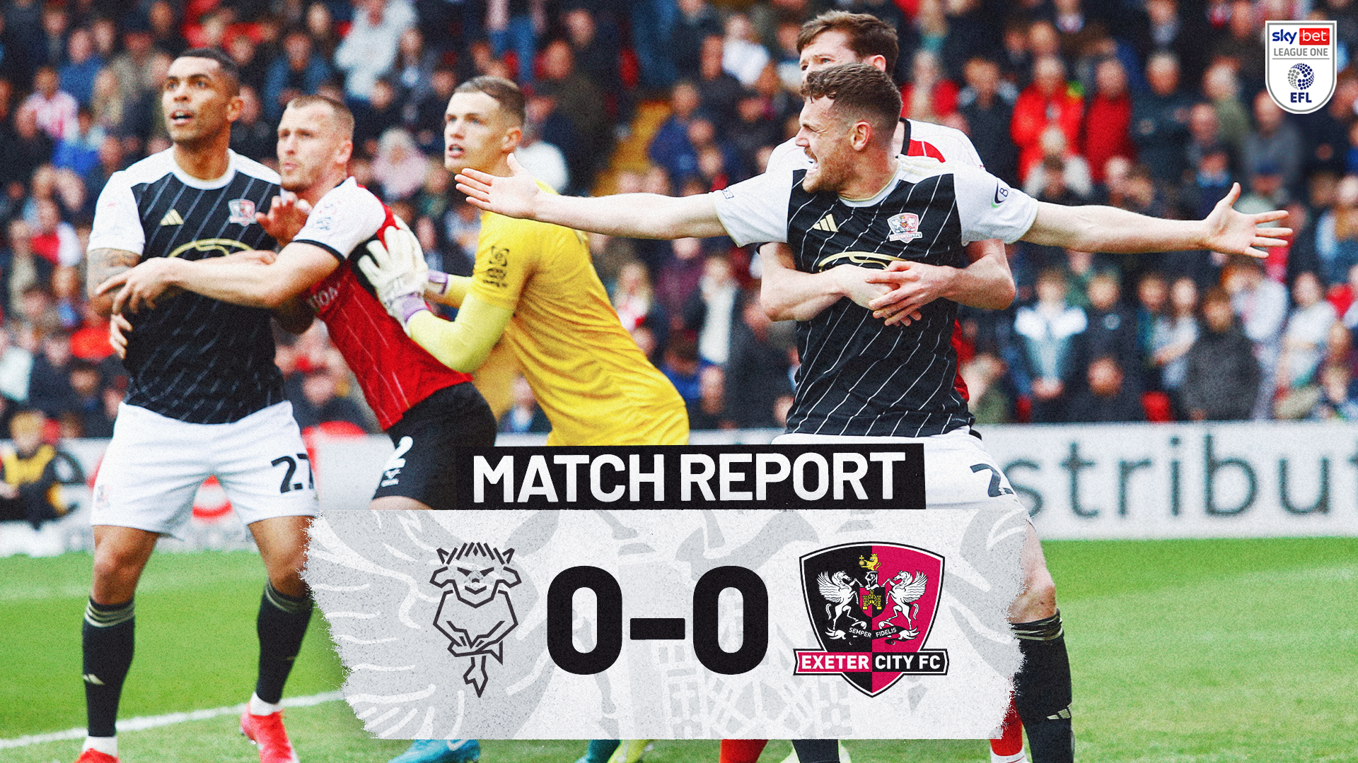 Match report graphic for Lincoln City 0 Exeter City 0