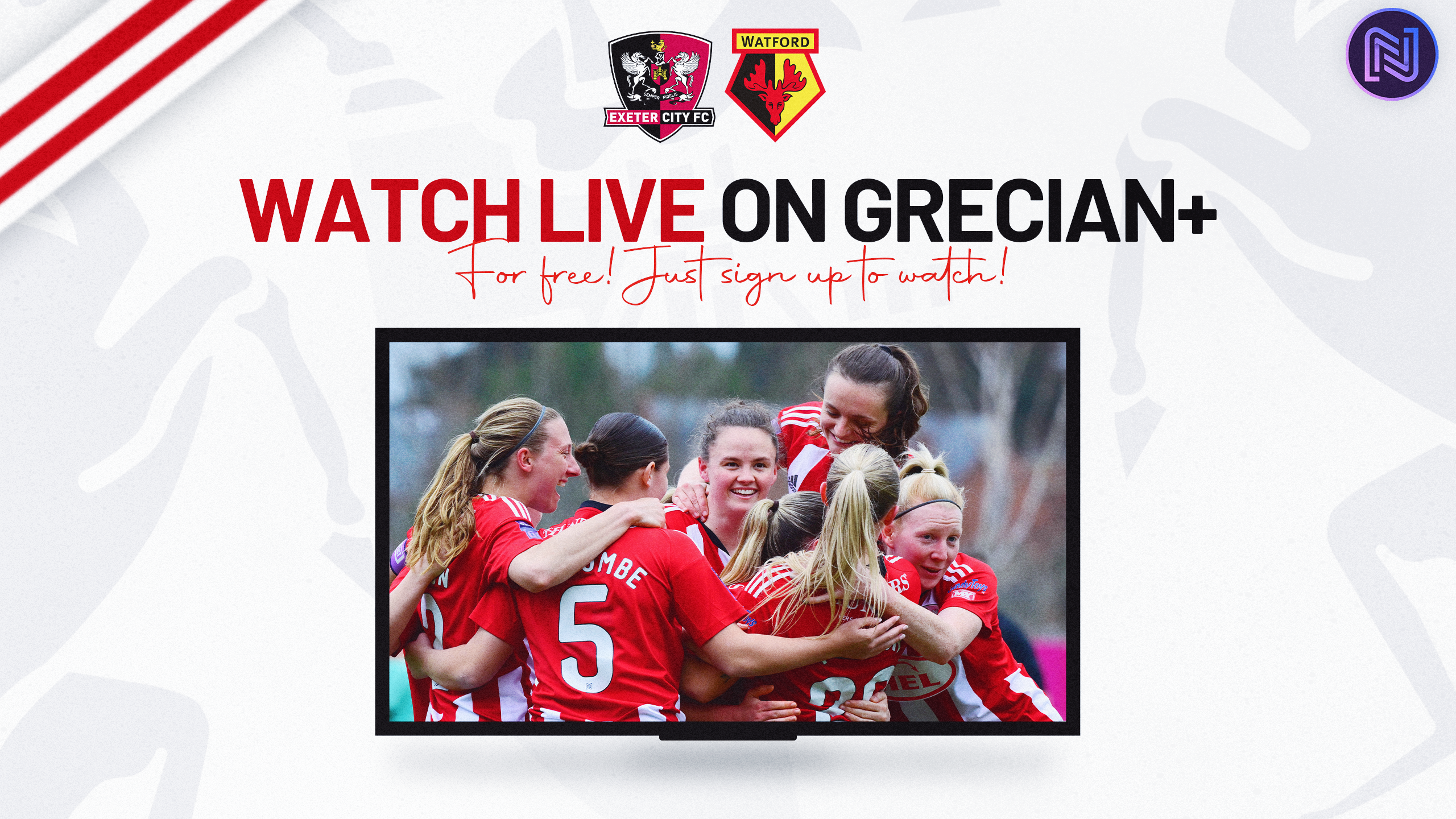 Watch Live on Grecian+ - Exeter City Women v Watford