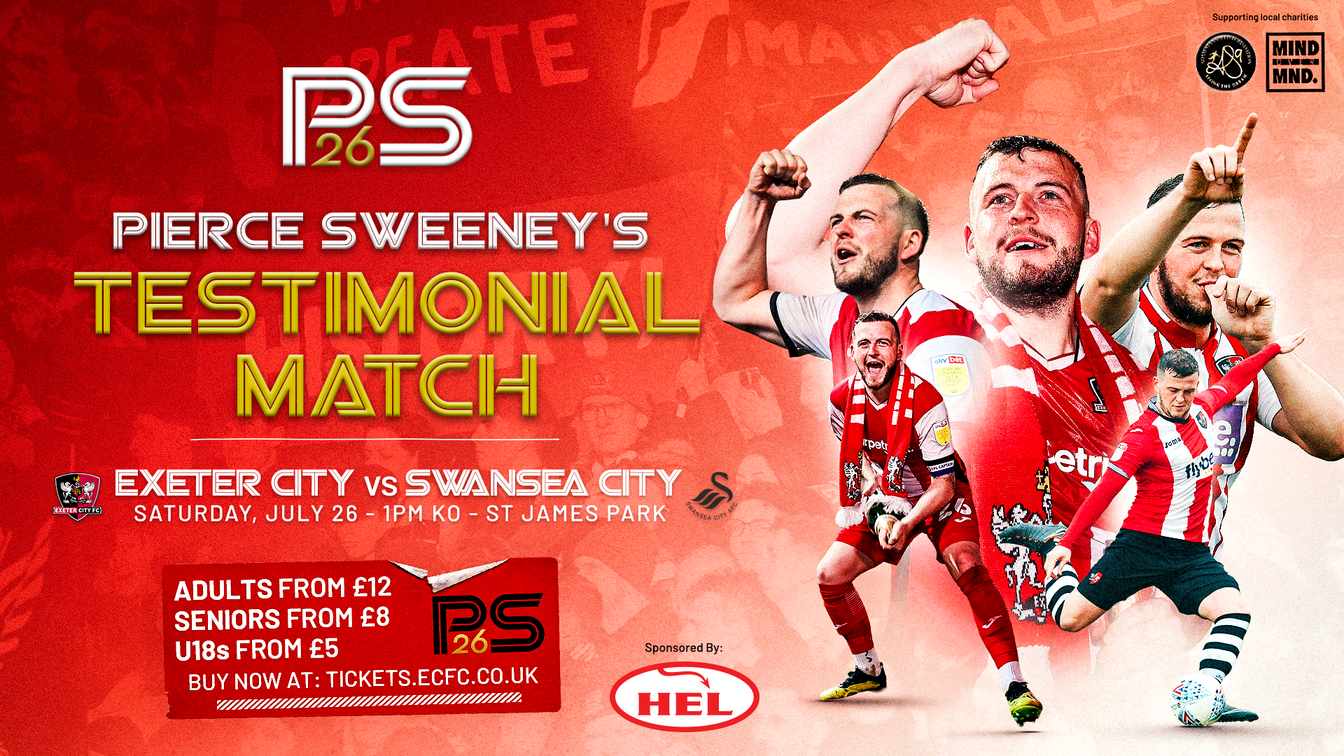 Pierce Sweeney Testimonial against Swansea City