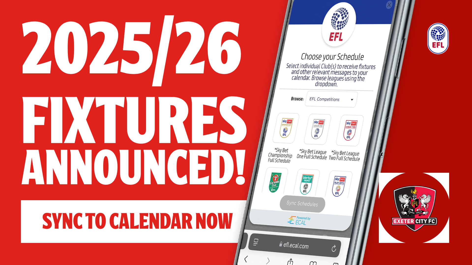 EFL Calendar Sync