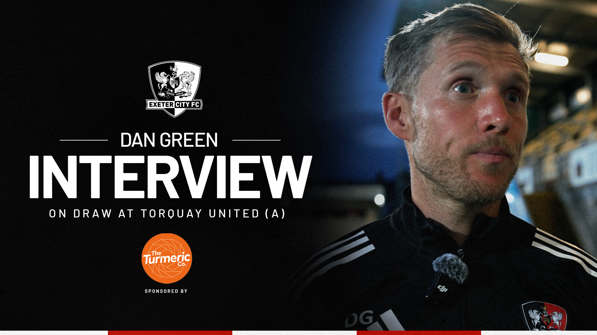 Interview graphic for Dan Green post Torquay United (A)