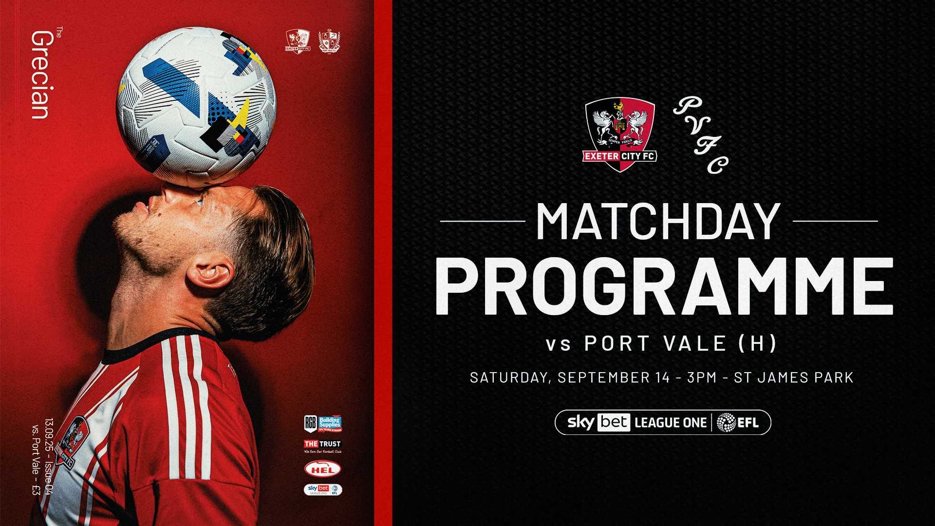 Matchday Programme graphic for Port Vale (H)