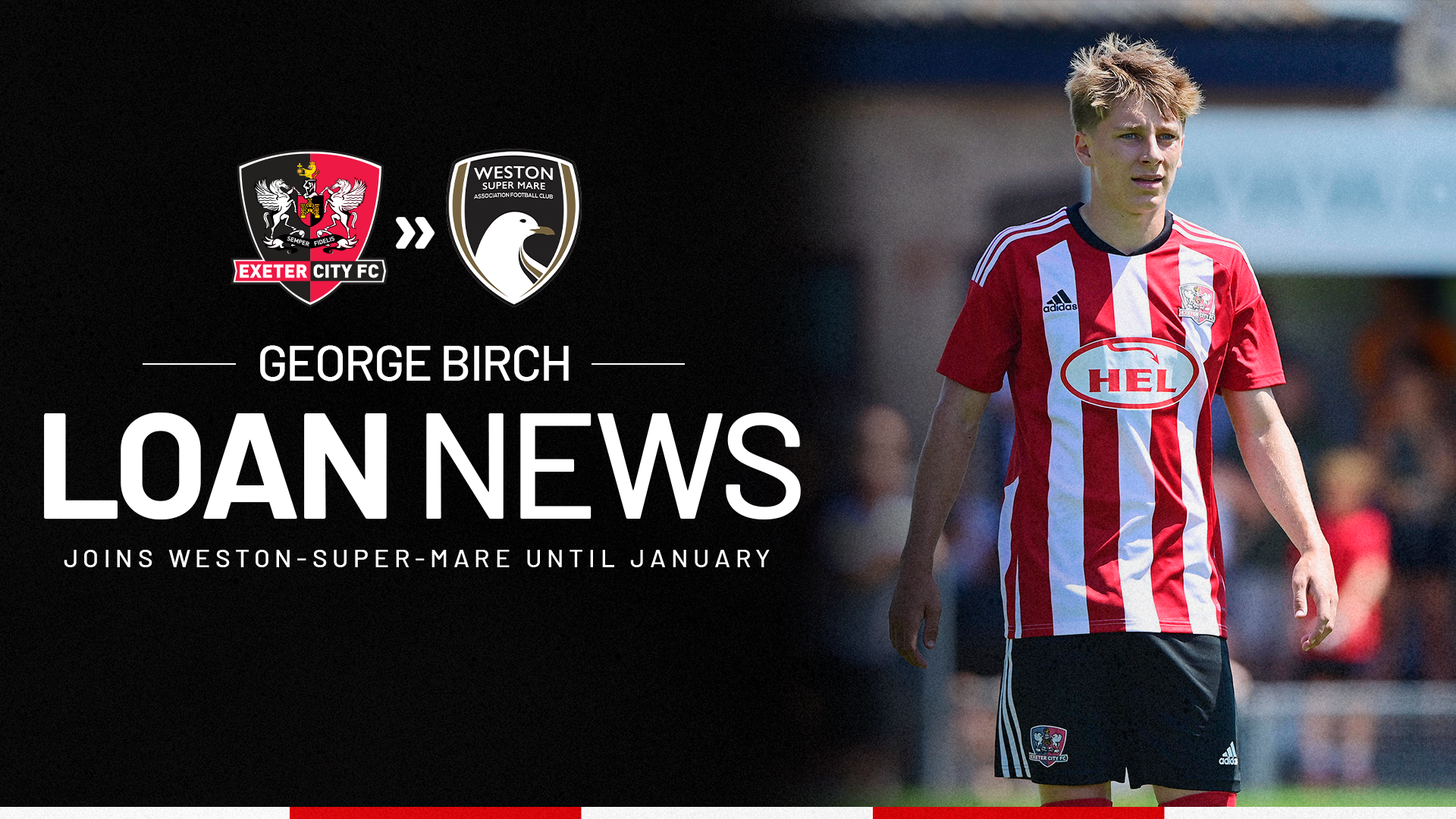 George Birch goes on loan to Weston-super-Mare