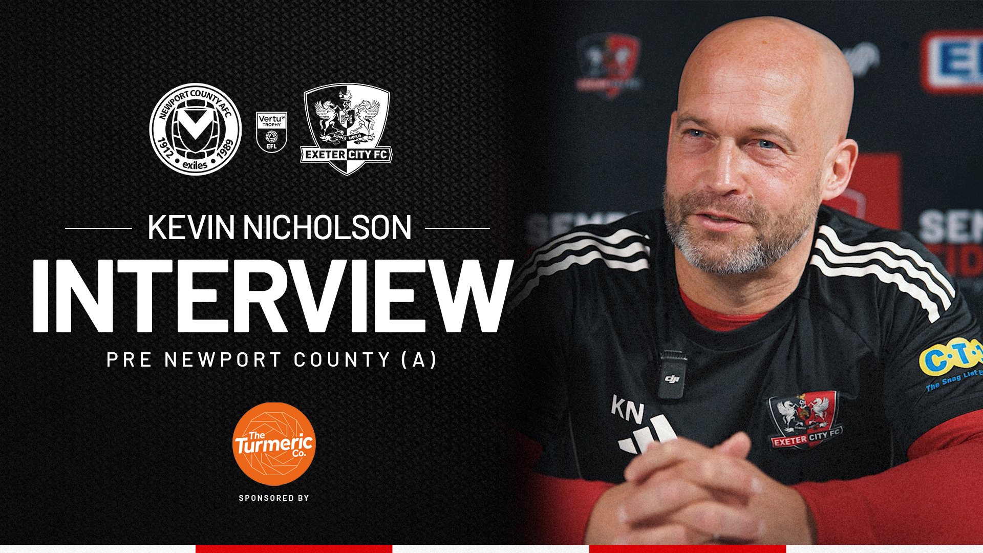 Kevin Nicholson pre Newport County