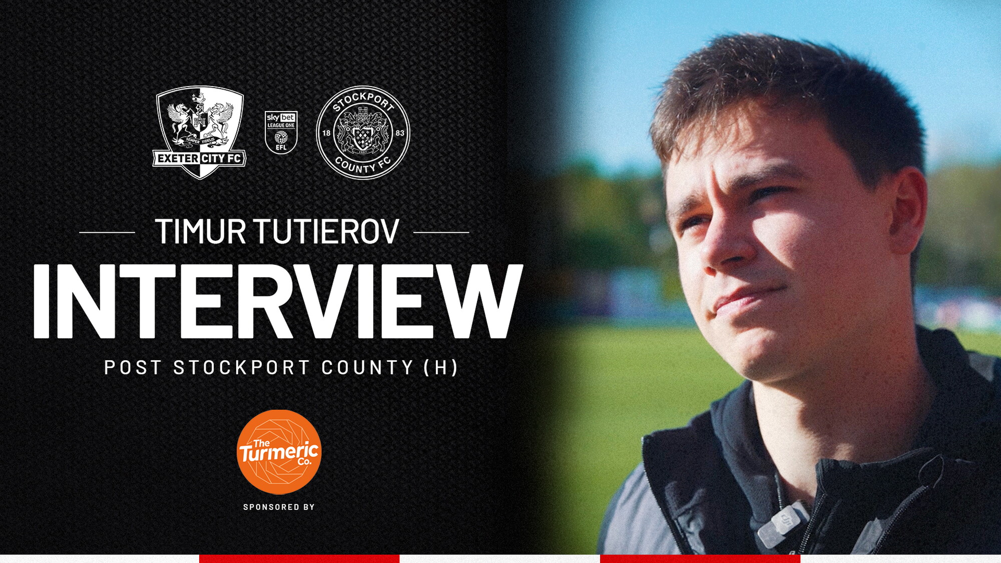 H Point Icon Timur Tutierov on point against Stockport County | Exeter City F.C.