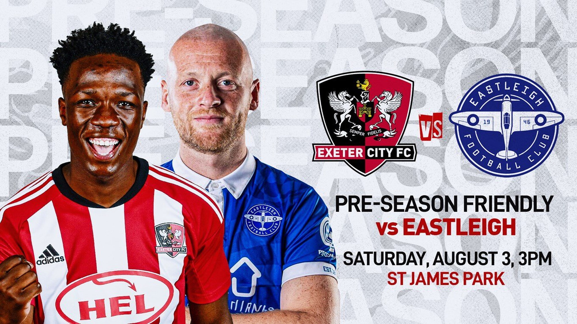 🗓️ City to host Eastleigh in final pre-season fixture | Exeter City F.C.