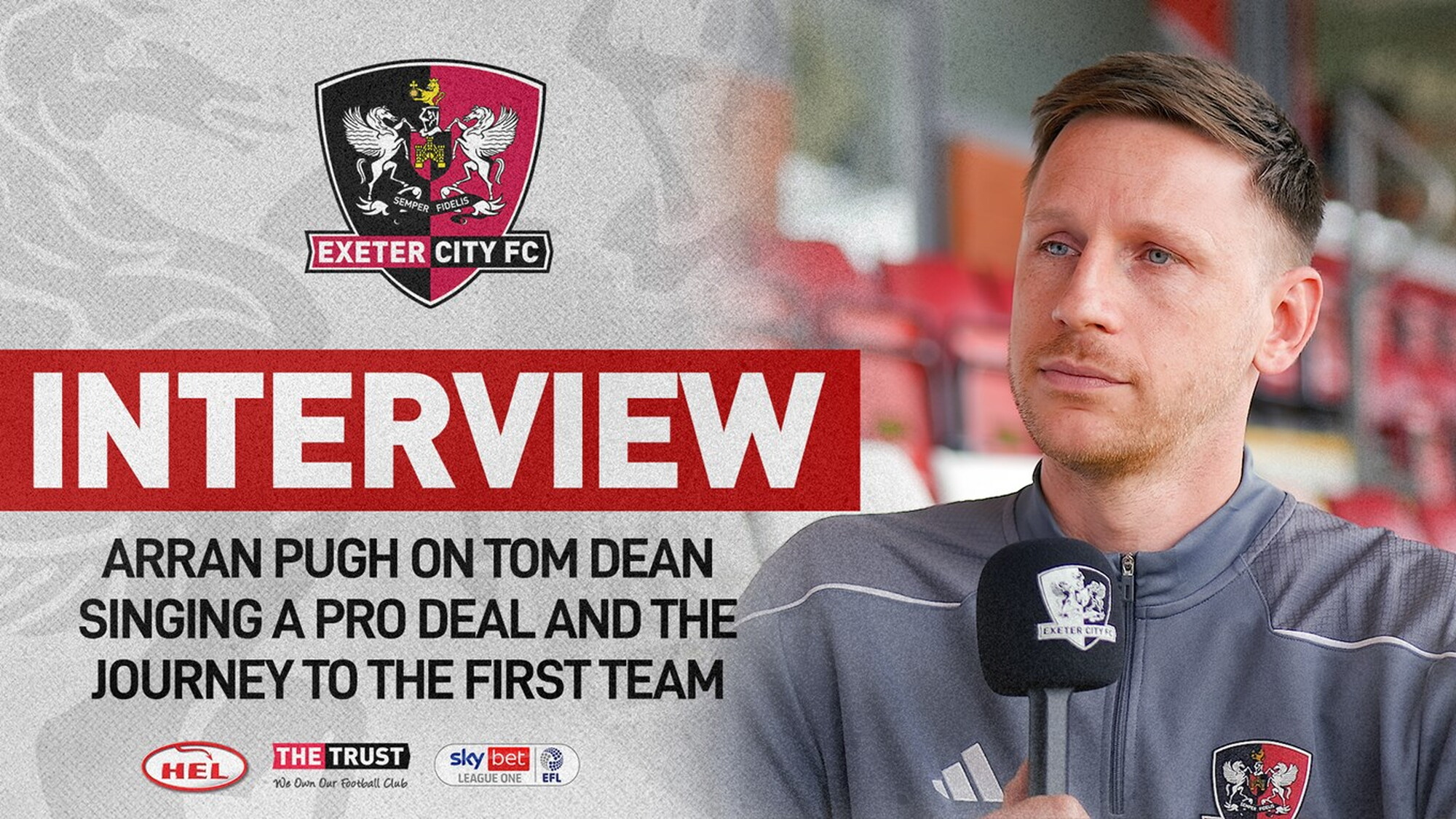 💬 Arran Pugh on transition from under-18s to first team | Exeter City F.C.