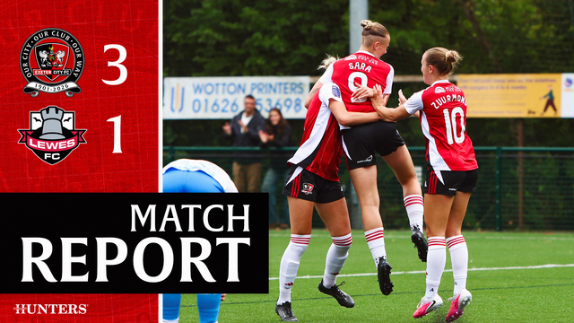 Match report graphic for City Women 3 Lewes 1