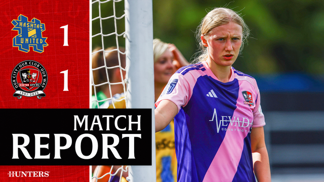 Match report graphic for Hashtag 1 City Women 1