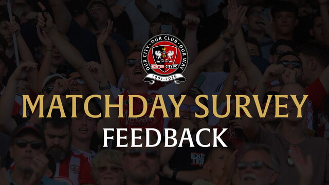 Matchday Survey Feedback
