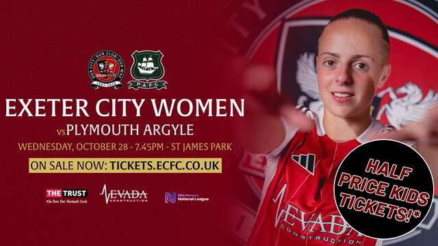 City Women vs Plymouth Argyle half price tickets