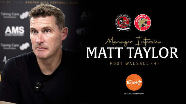 Matt Taylor post Walsall