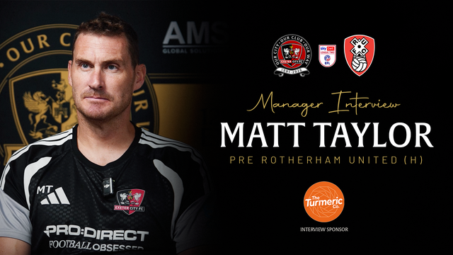 Matt Taylor pre Rotherham United