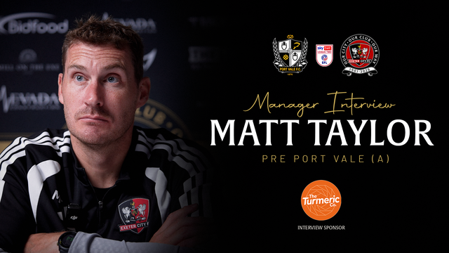 Matt Taylor pre Port Vale