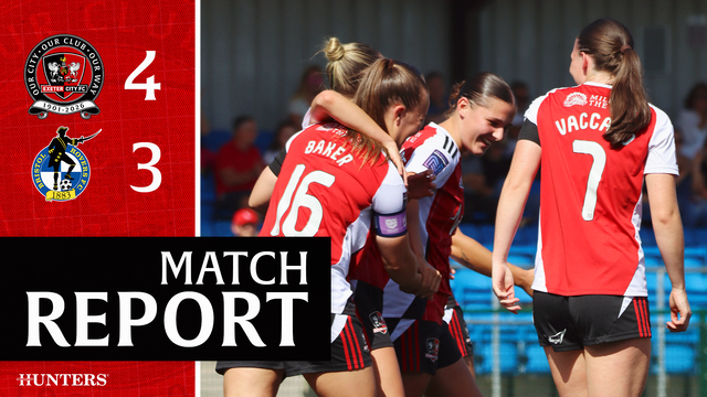 Match report graphic for City Women 4 Bristol Rovers 3