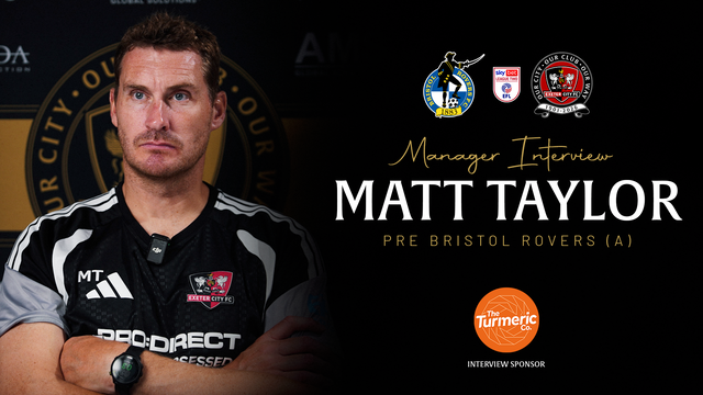 Matt Taylor pre Bristol Rovers