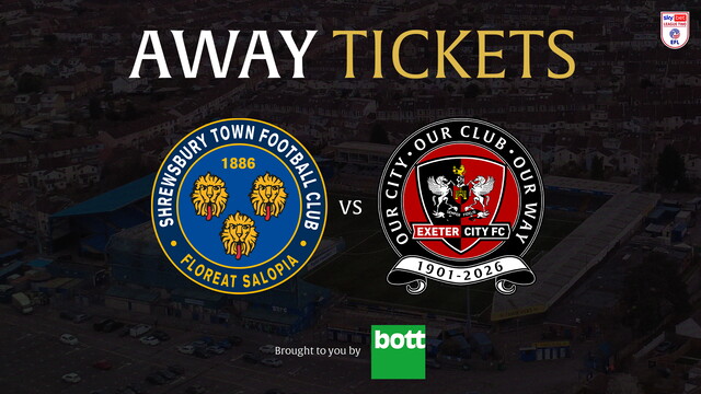 Away tickets Shrewsbury