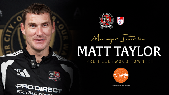 Matt Taylor pre Fleetwood Town