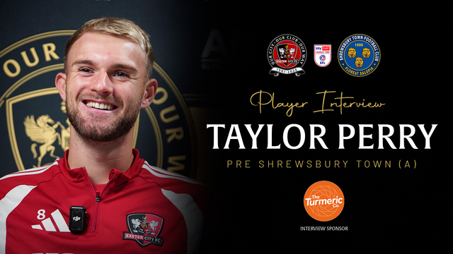 Taylor Perry pre Shrewsbury Town